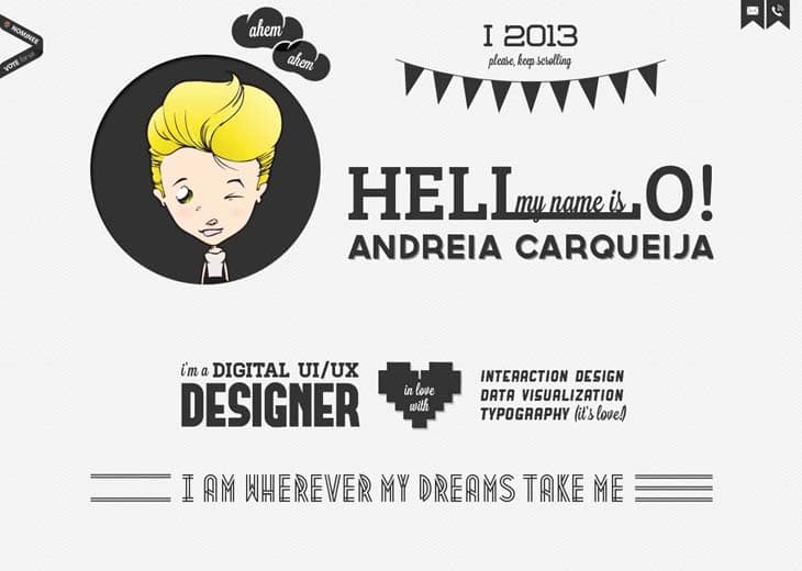 A Showcase Of Cartoons In Web Design 14 Andreia Carqueija