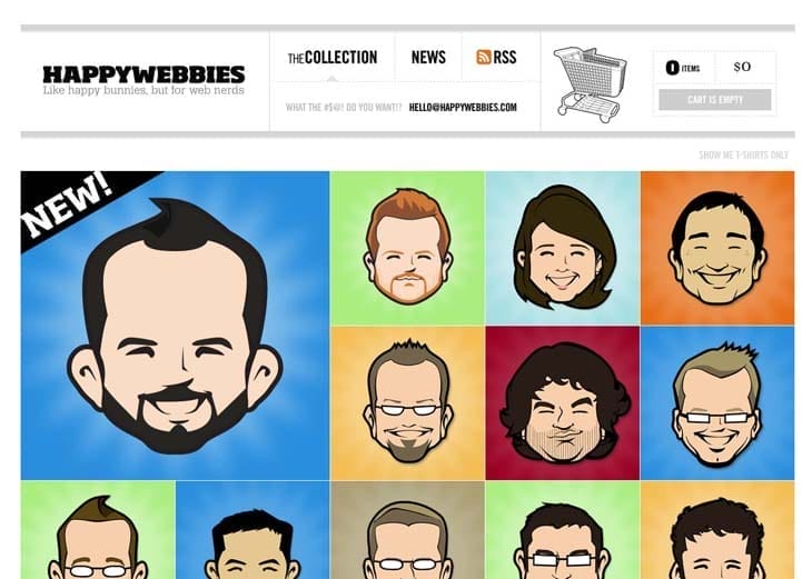 A Showcase Of Cartoons In Web Design 17 Happy Webbies