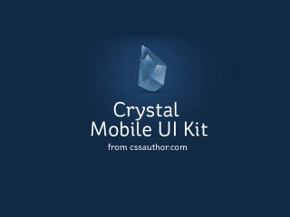Crystal Mobile Application UI Design PSD