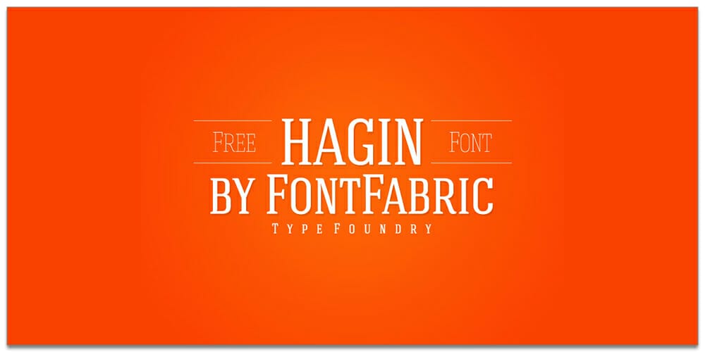 20 Latest High Quality Free Fonts for Designers 24 Hagin Serif