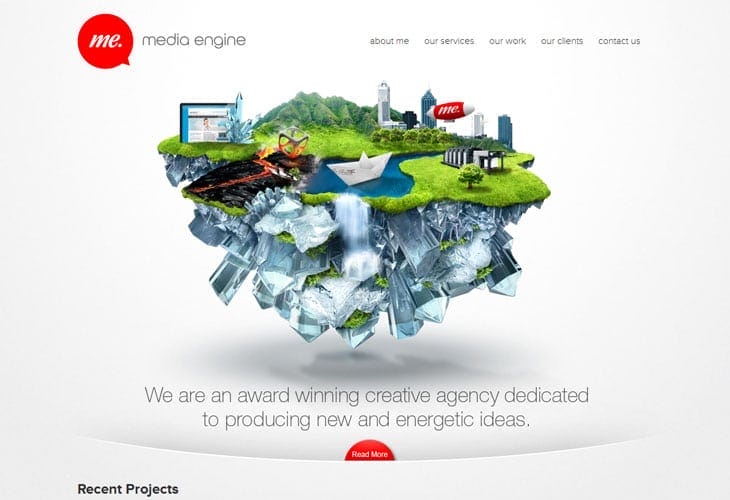 Media-Engine Content Heavy Websites
