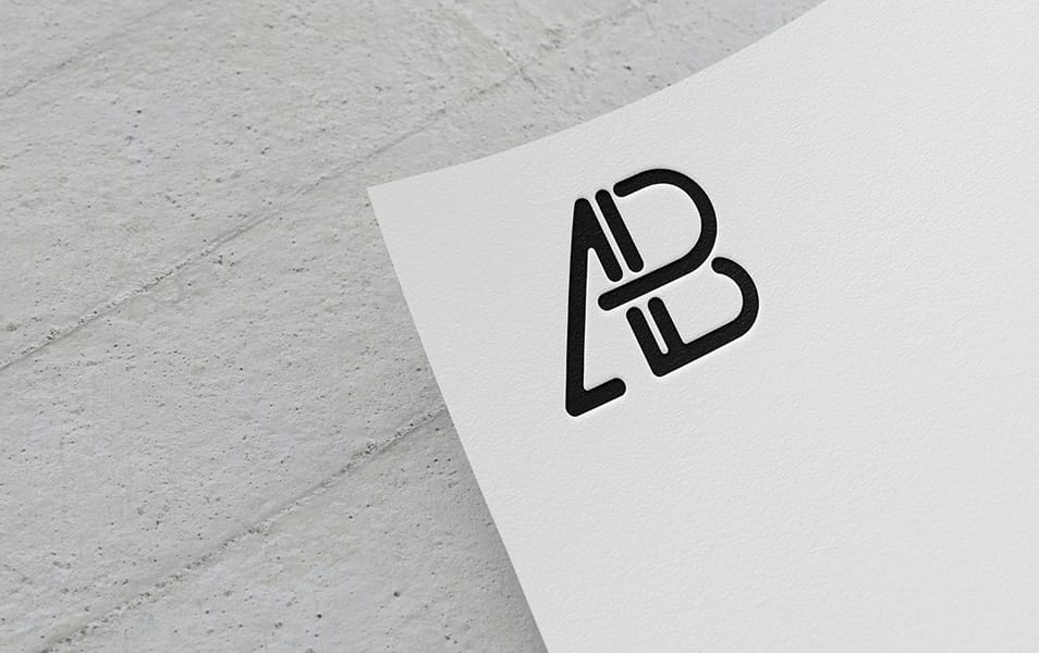 Paper Logo Mockup