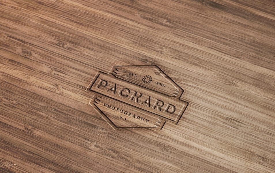 20 Best Photorealistic Logo Mockup Pack 5 Wood Engraved Logo Mockup with Photoshop
