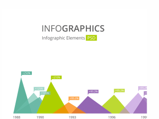 Beautiful Infographic Elements PSD for Free Download