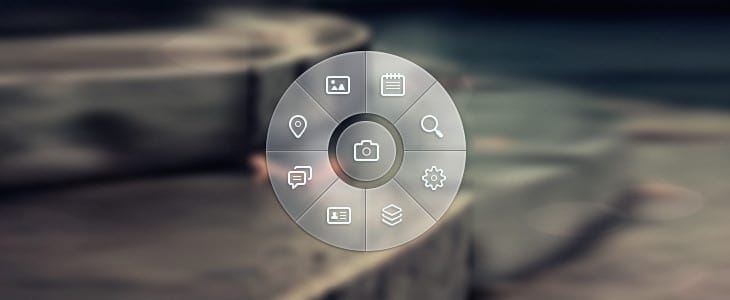 Circle Menu + PSD