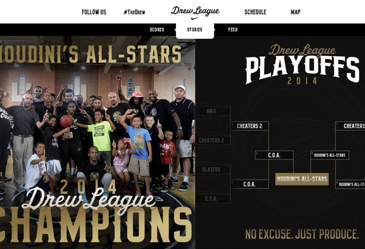 30 Best Examples of Infinite Scrolling Websites For Inspiration 1 Drew League