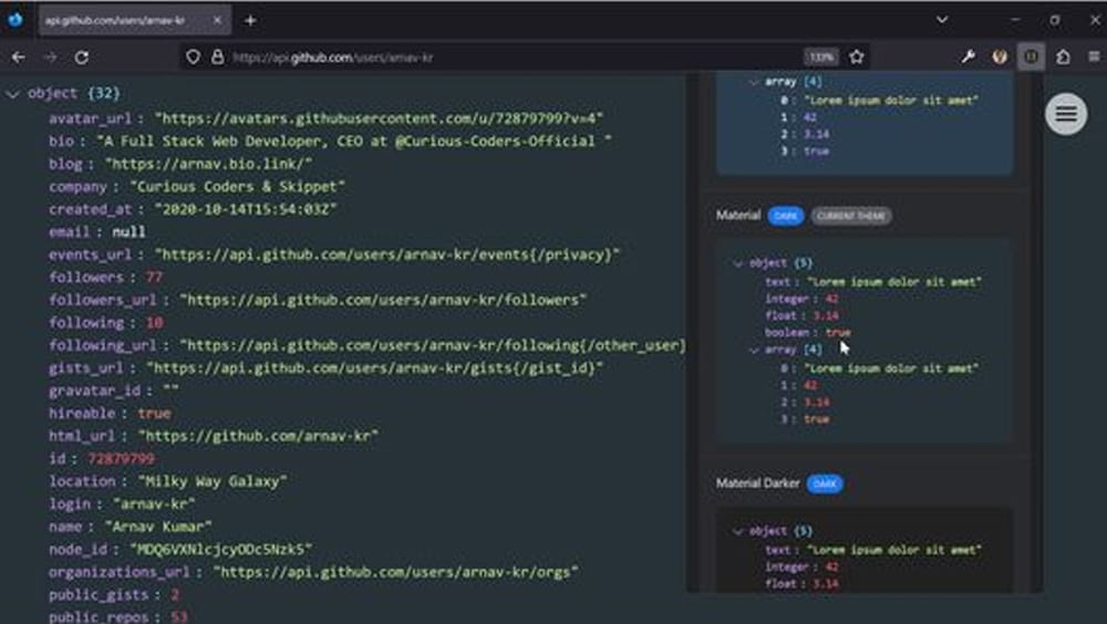 Best Firefox Add-ons for Web Designers and Developers 11 JSON Formatter