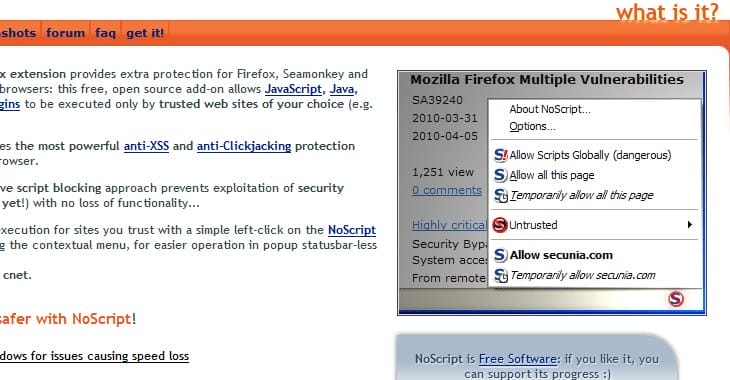 NoScript Security Suite