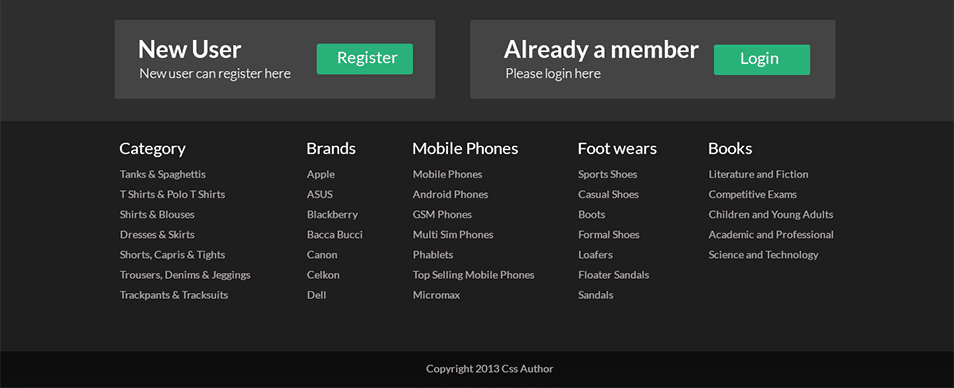 Footer Designs PSD_1 Footer Designs PSD_1