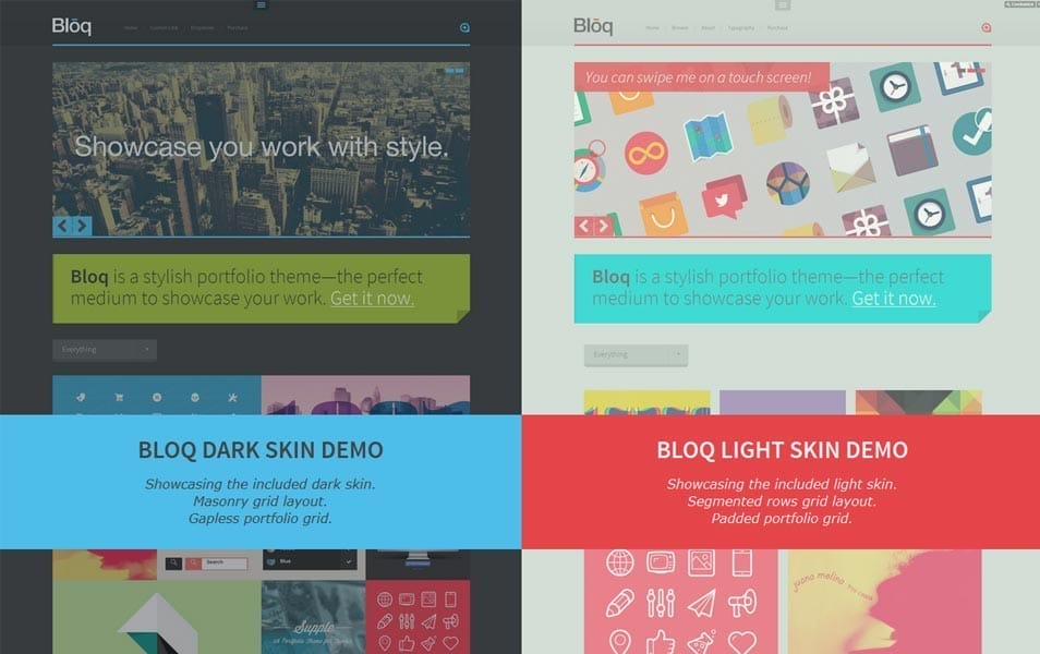 Bloq - A Blocky Portfolio Theme for Tumblr