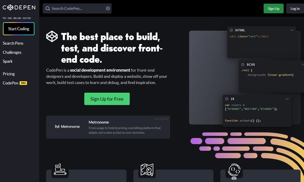 20 New Online HTML5 Tools for Web Designers 7 CodePen