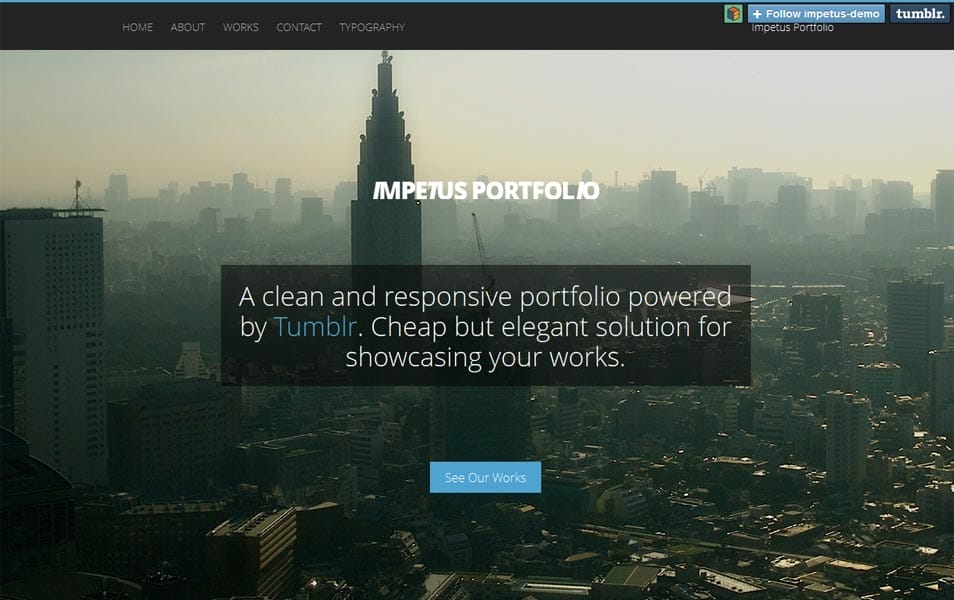 Impetus Tumblr Portfolio Theme