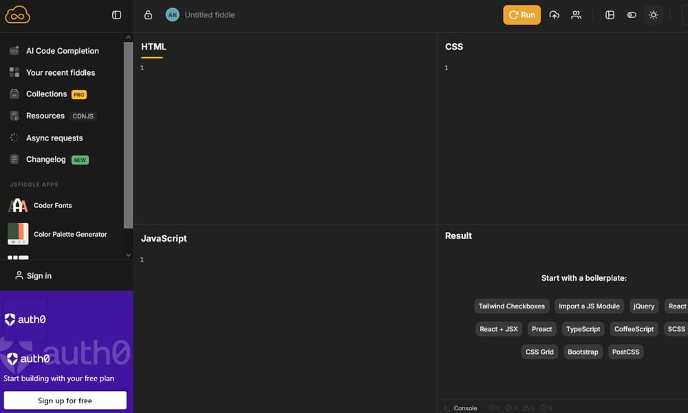 20 New Online HTML5 Tools for Web Designers 9 JSFiddle