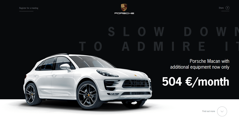 30 Beautiful Website Designs Inspired by Cars 3 Porsche