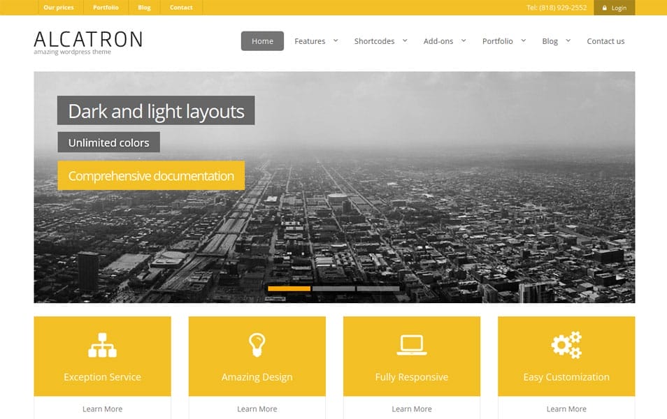 Alcatron - Multipurpose Responsive WP Theme