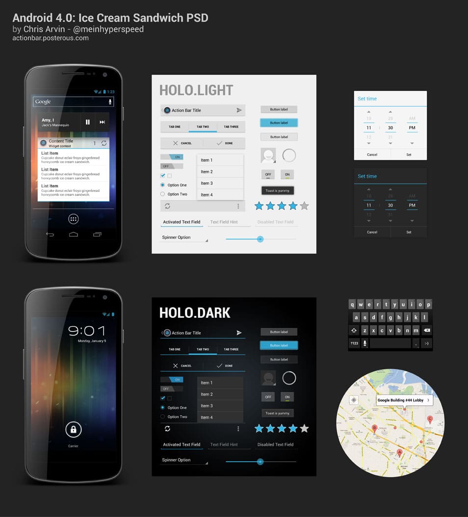 Android 4 0 UI PSD Android 4 0 UI PSD