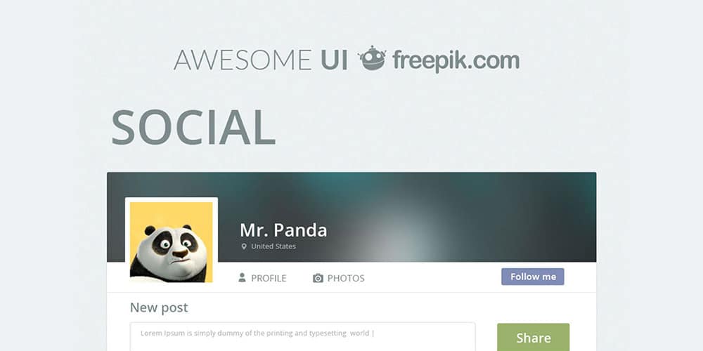 200+ Latest Free UI Kit PSD Collection 105 awesome-ui-kit