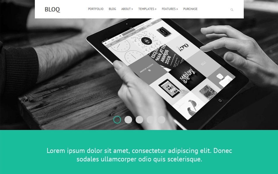 Bloq: Responsive and Multipurpose Flat Theme