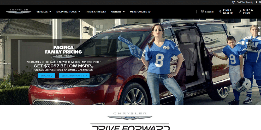 30 Beautiful Website Designs Inspired by Cars 4 Chrysler