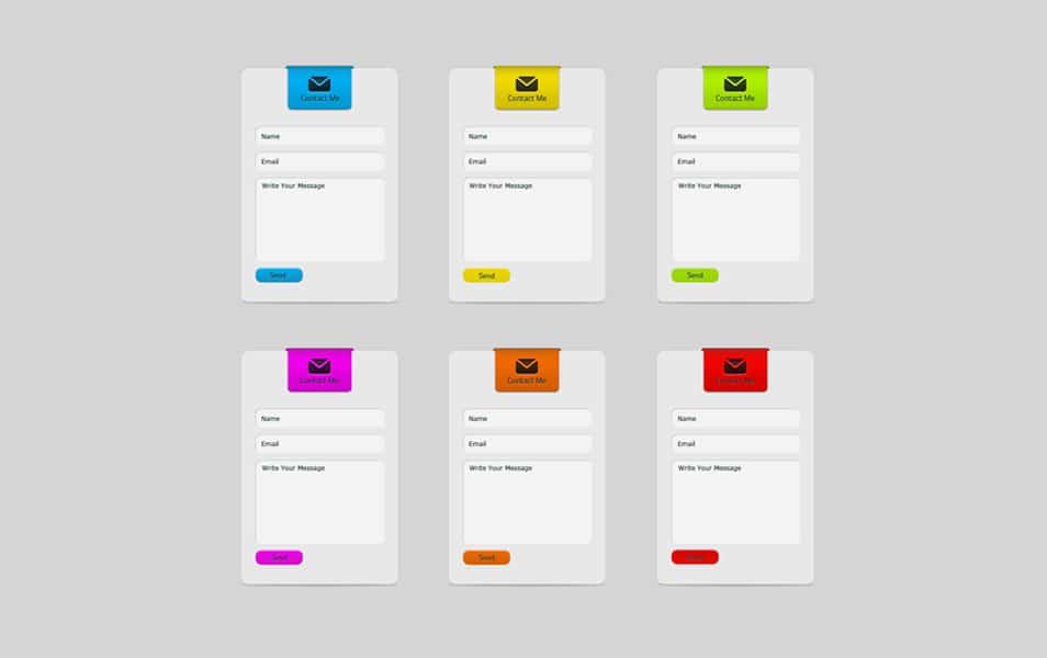 Contact Form PSD