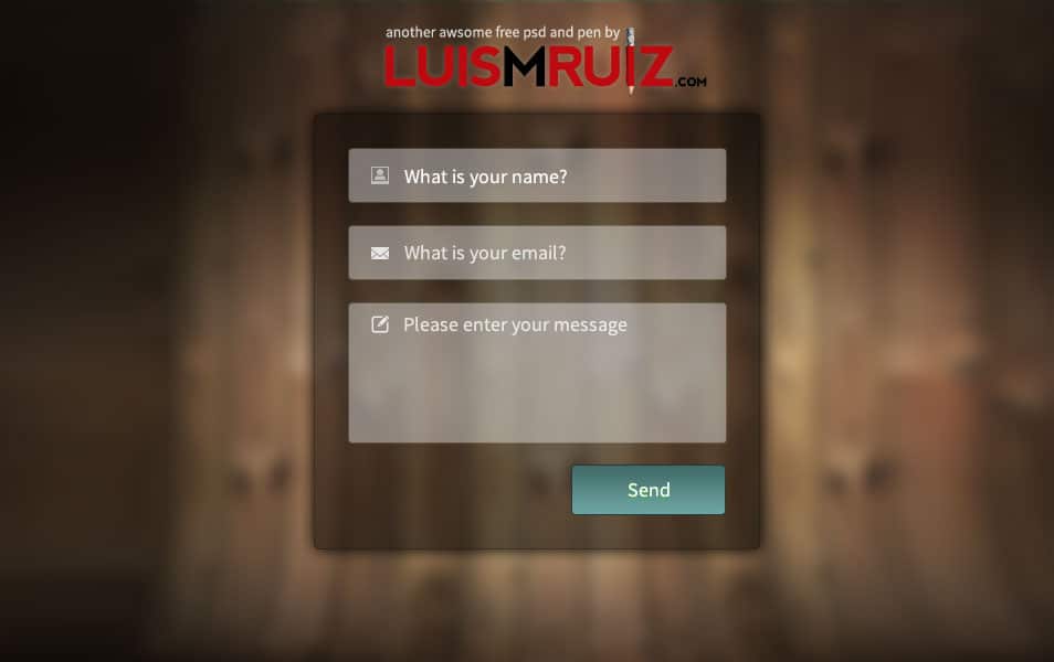 Contact Form with free PSD Contact Form with free PSD