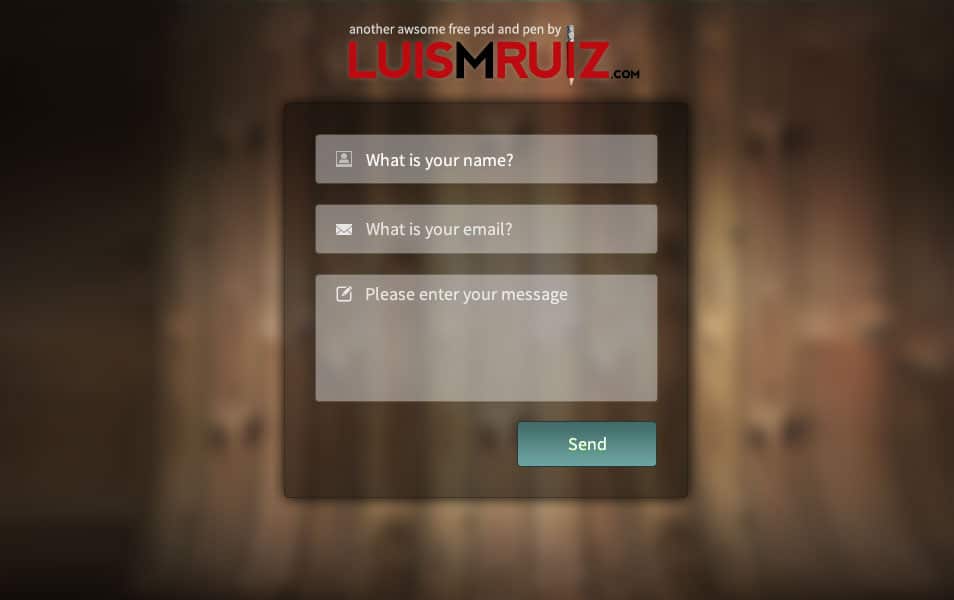 Contact Form with free PSD