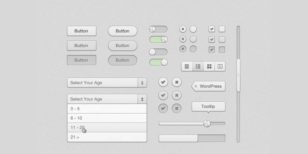 200+ Latest Free UI Kit PSD Collection 93 Crisp UI Kit