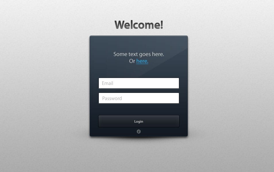 Dark Login Form Best Collection of Free Forms PSD