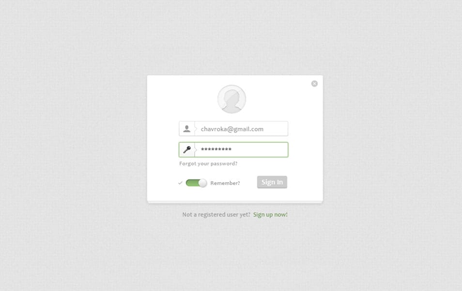 Elegant Login Form Design