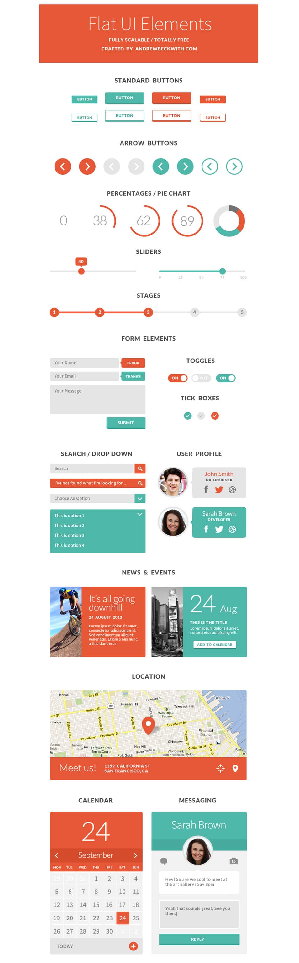 FLAT UI ELEMENTS FLAT UI ELEMENTS