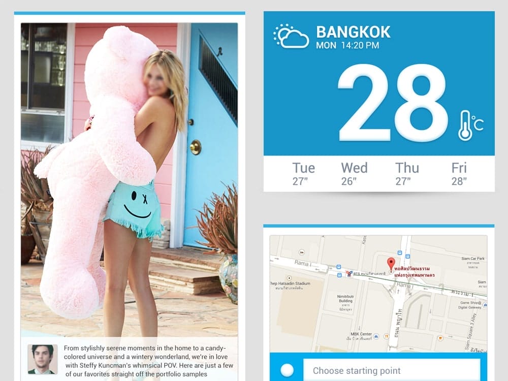 50+ Latest Free Mobile UI Elements Design Kits 14 Flat UI PSD