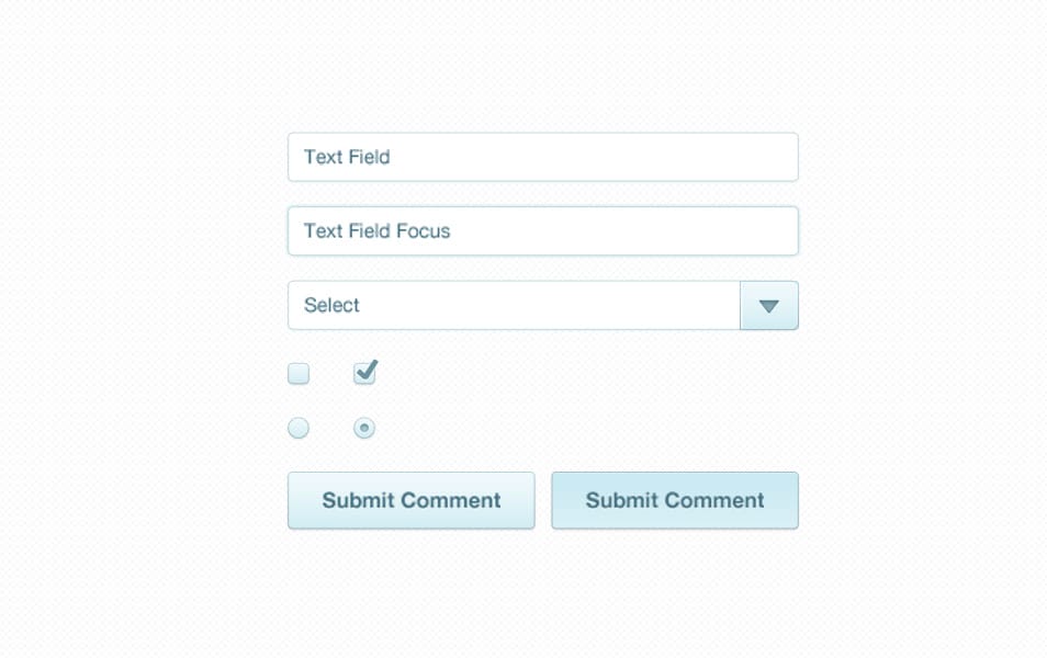 Form Element Styling PSD Form Element Styling PSD