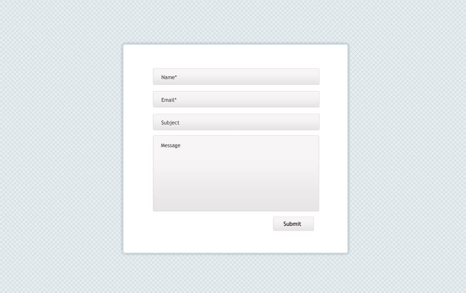 Free PSD Contact Form Free PSD Contact Form