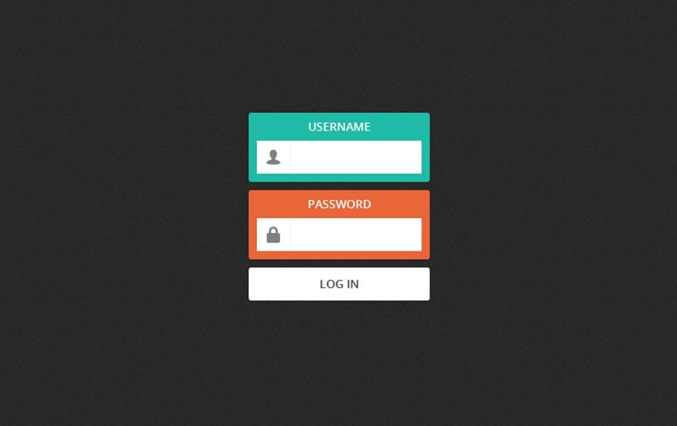 Free PSD Login Form