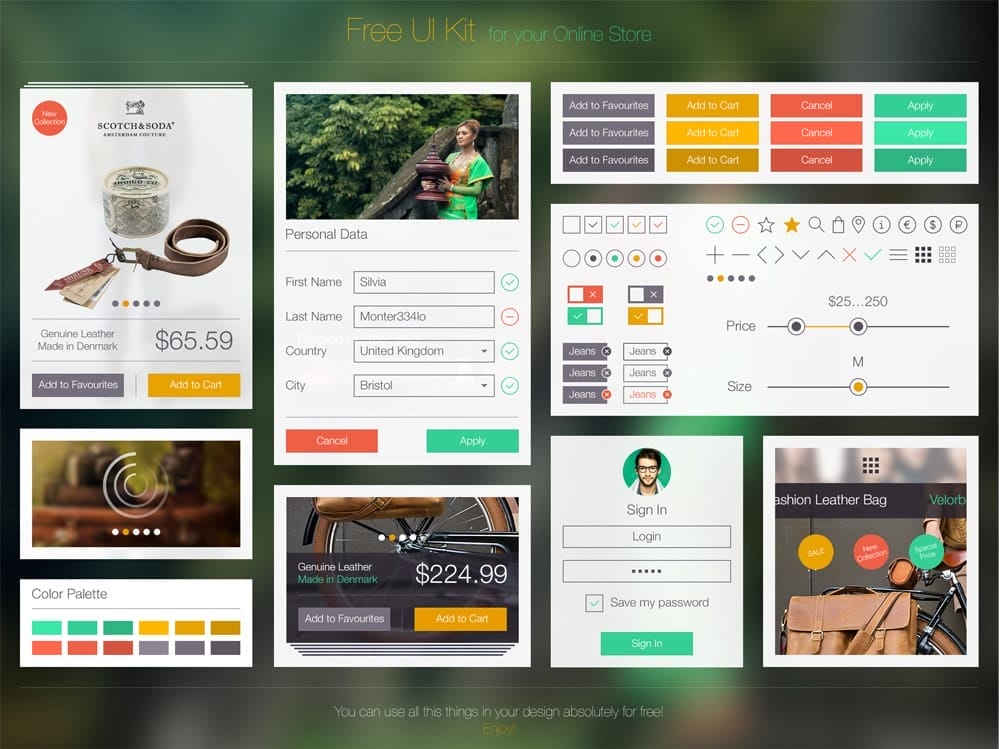 50+ Latest Free Mobile UI Elements Design Kits 23 Free UI Kit PSD