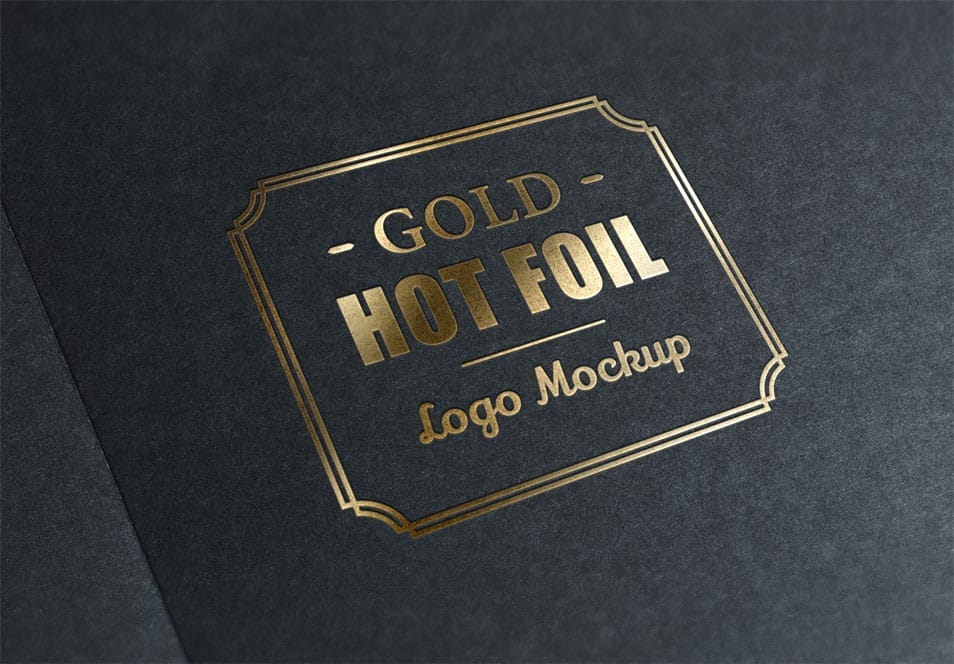 The Ultimate Collection of 2000+ Free Mockup Templates PSD Designs 241 Gold Stamping Logo MockUp