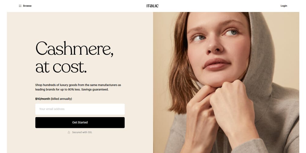 75 Beautiful Fashion Website Designs for Your Inspiration 62 Italic