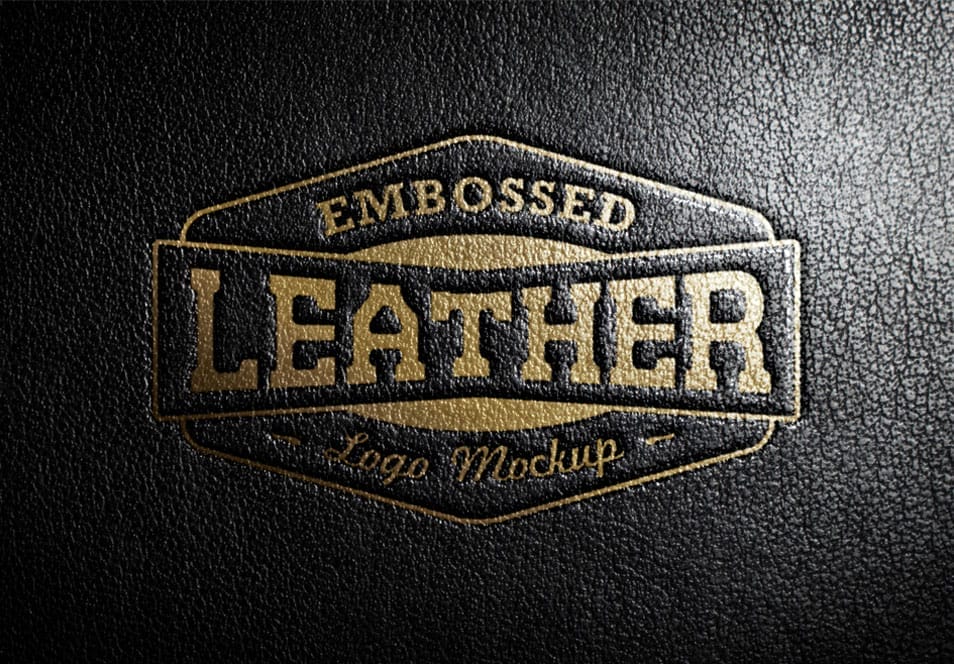 The Ultimate Collection of 2000+ Free Mockup Templates PSD Designs 236 Leather Stamping Logo MockUp