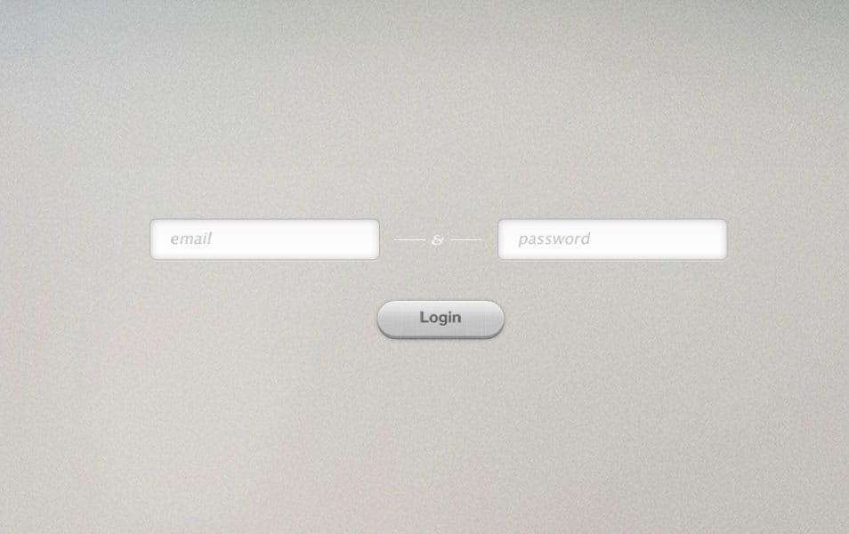 Login Form PSD