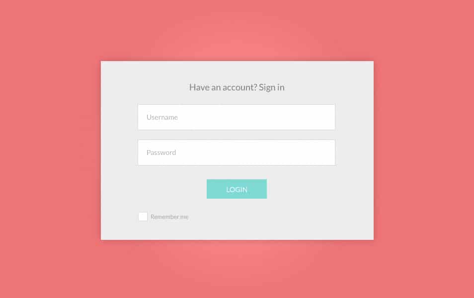 Login Form Login Form