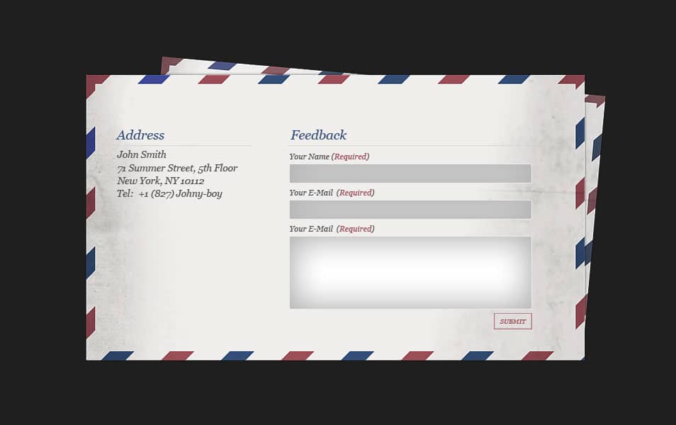 Mail Feedback Form Mail Feedback Form