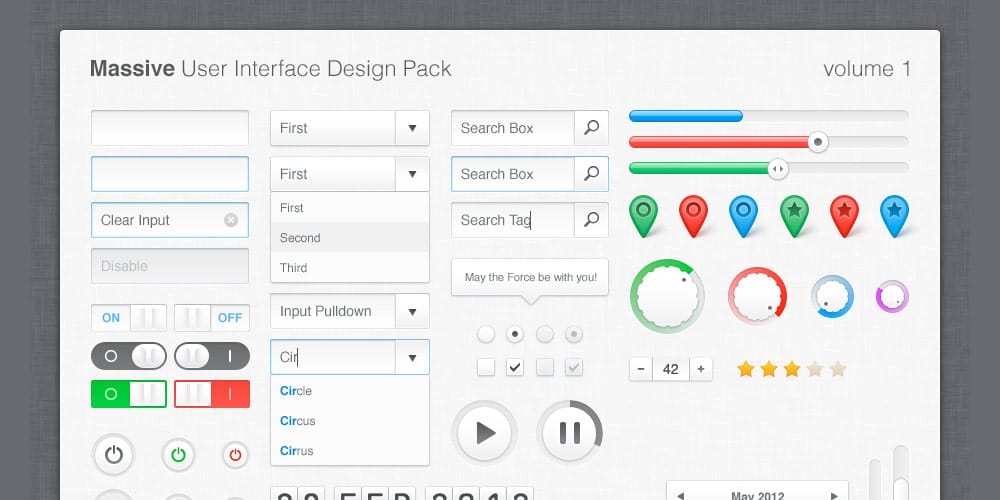 200+ Latest Free UI Kit PSD Collection 123 Massive UI Design Pack