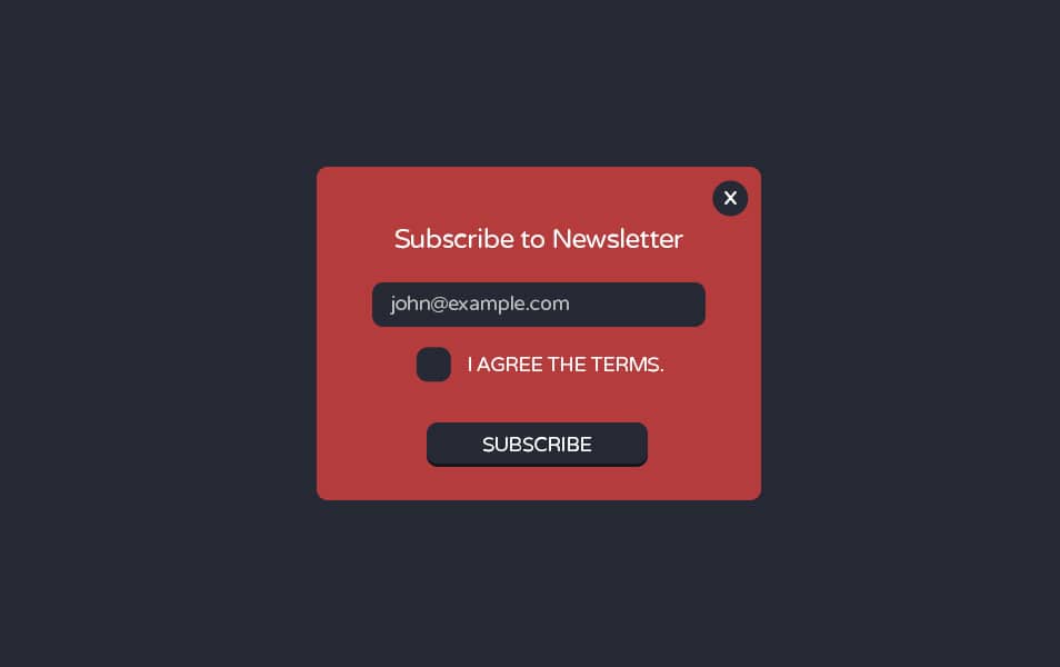 Newsletter Form Newsletter Form