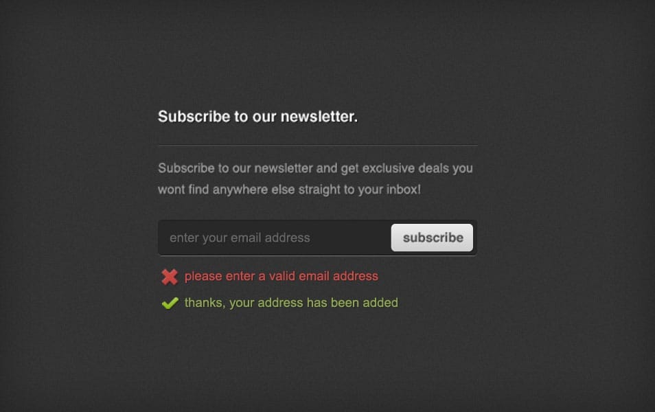 Newsletter Sign up Form PSD Newsletter Sign up Form PSD