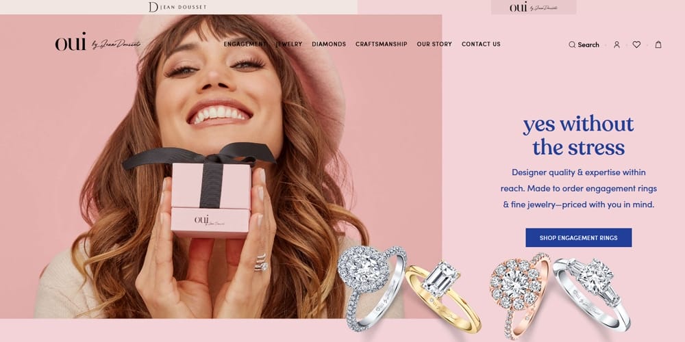 75 Beautiful Fashion Website Designs for Your Inspiration 50 Oui by Jean Dousset