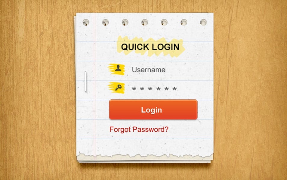 Paer Login Form