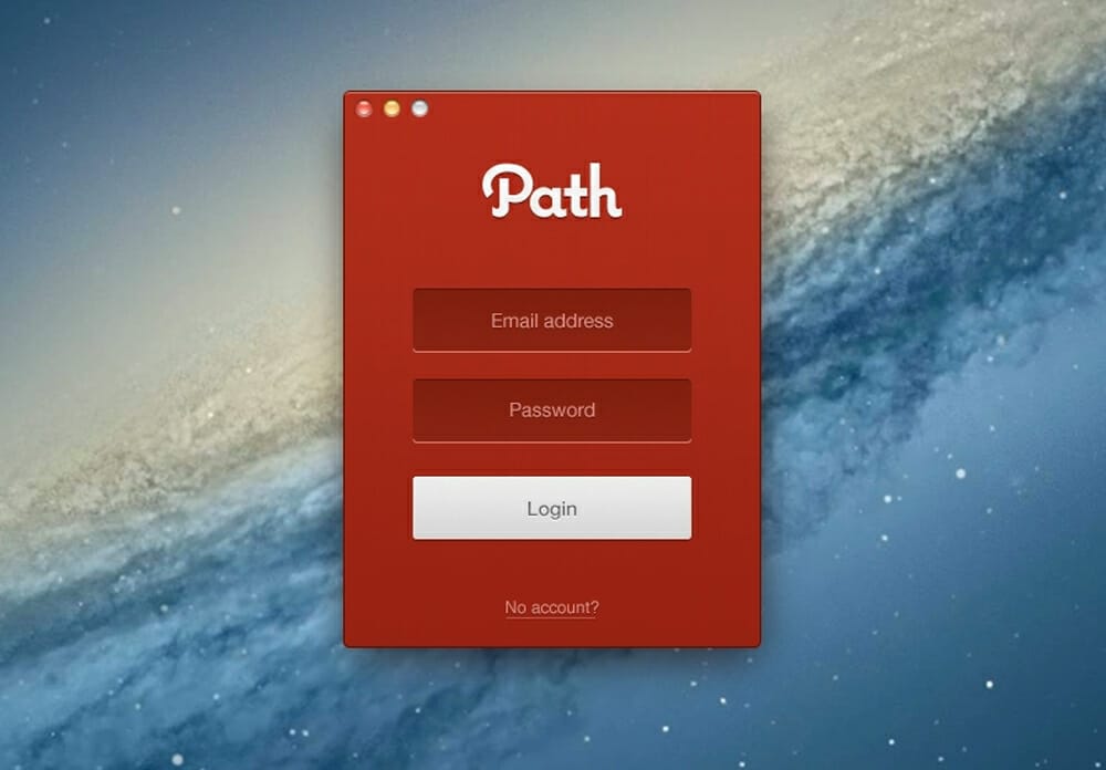 Path Login Form