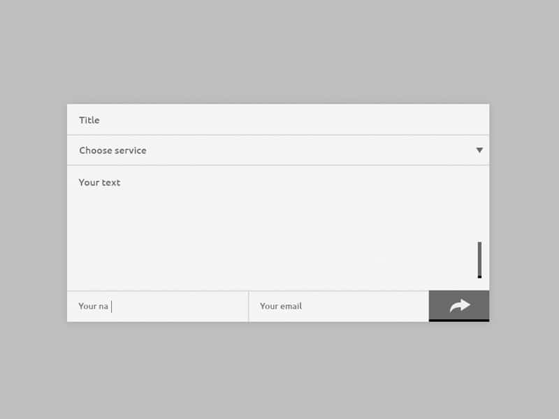 The Best Collection of Free Forms PSD 52 Pop up Contact Form