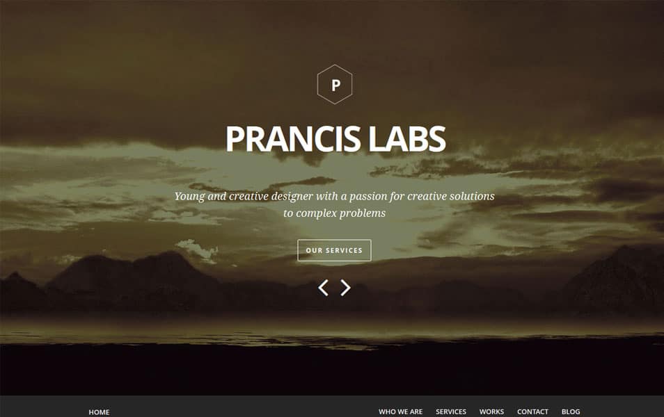 Prancis - One page WordPress theme