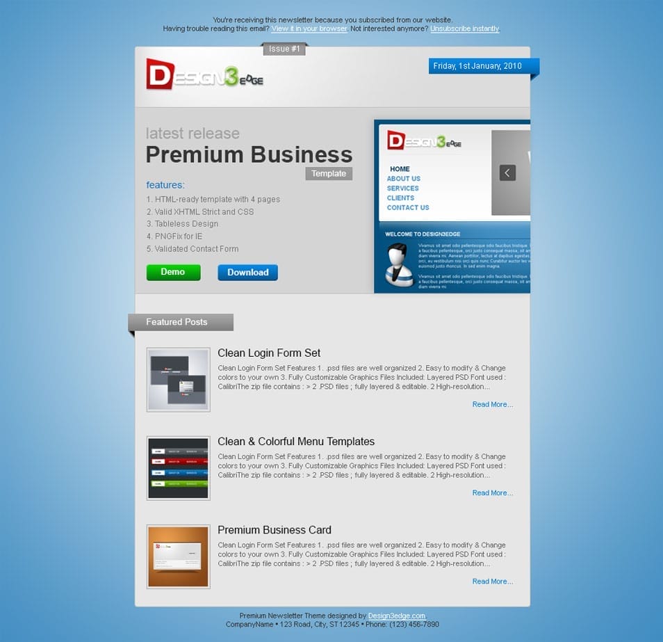 Premium Newsletter Theme